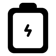 Battery icon for power and energy