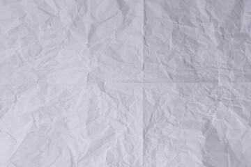 Crumpled White Paper Texture Background