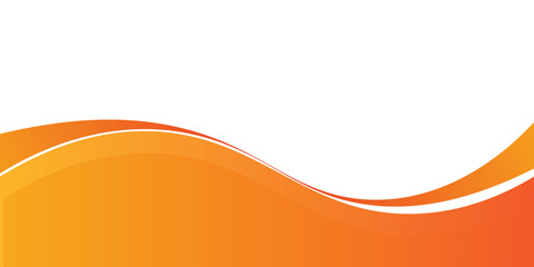 Abstract orange wavy business background. Vector illustration