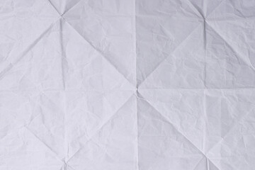 Fototapeta premium White Folded Origami Paper Texture Background