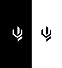 VL Geometric Logo Design Modern, Minimalist, Simple, Clean, Sharp, Bold, Hexagon