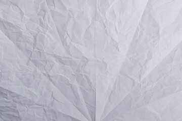 Crumpled White Wrinkled Paper Texture

