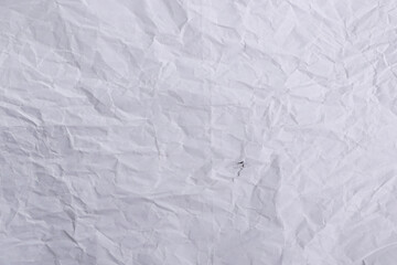 Crumpled White Wrinkled Paper Texture

