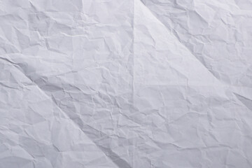 Crumpled White Paper Texture Background

