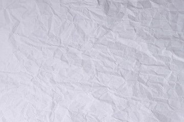 Crumpled White Paper Texture Background for Design and Mockup Use

