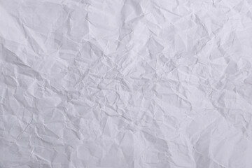 Light Wrinkled White Paper Texture with Folded Crease Background

