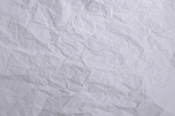 Crumpled White Paper Texture Background for Design and Mockup Use

