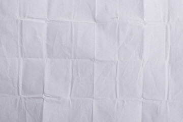 White Wrinkled Paper Texture Background

