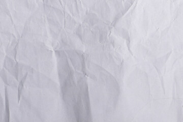White Wrinkled Paper Texture Background

