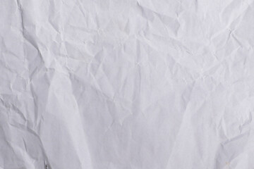 White Wrinkled Paper Texture Background

