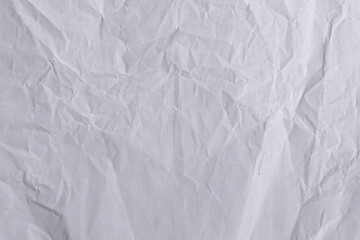 White Wrinkled Paper Texture Background

