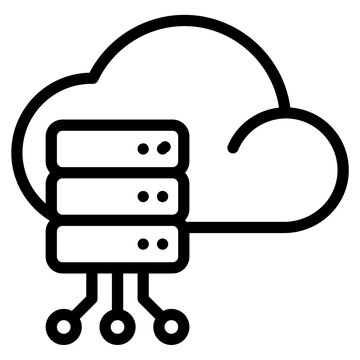 Data center in vector illustration