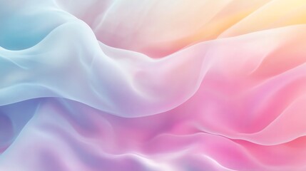 Obraz premium Abstract Pastel Fabric Wave Background Design