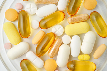 vitamin supplements capsules pill, softgel, fish oil, omega 3, vitamin E