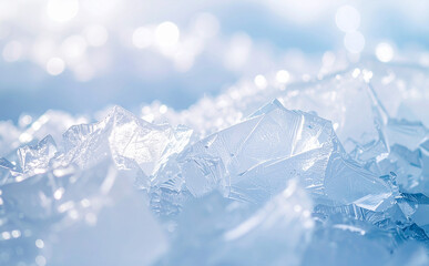 Obraz premium 氷の涼しい背景テクスチャ