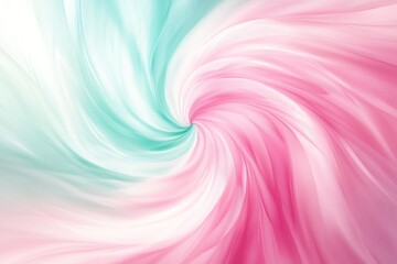 Abstract Pink and Mint Swirl Gradient Background