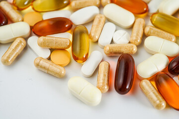 vitamin supplements capsules pill, softgel, fish oil, omega 3, vitamin E