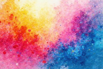 Intricate colorful watercolor washes, repeating backdrop, abstract background, modern, bright