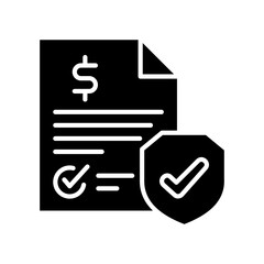 Insurance glyph icon