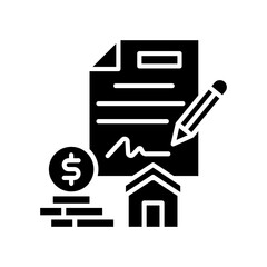 Testament glyph icon