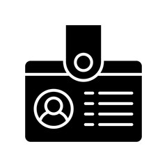 Id Card glyph icon