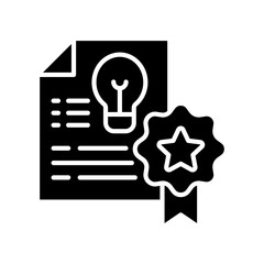 Patent glyph icon