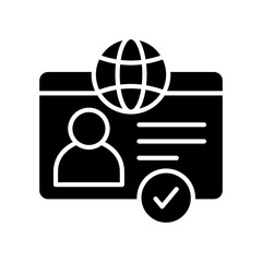 Visa glyph icon