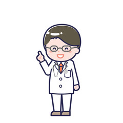 長袖医師／ななめ／男性 13
