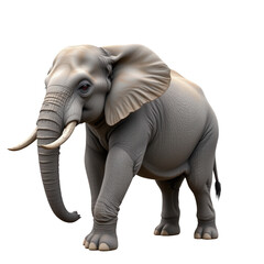 Obraz premium Majestic Elephant Walking Gracefully Through Its Natural Habitat Surrounded by Greenery and Nature's Beauty