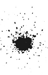 Abstract Black Ink Splash Vector