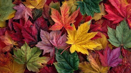 Autumn leaves background colorful fall foliage seasonal nature vibrant october november
