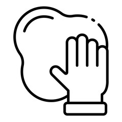 playdough outline icon for mold fun in tactile child zone