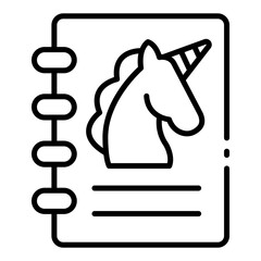 book outline icon for reading time and toddler story zone