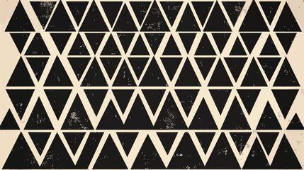 Sleek Black Triangles Pattern Geometric Shape Flat Design