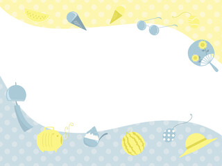 夏をイメージしたフレーム