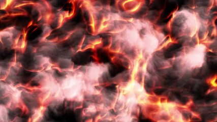 Fiery abstract texture resembling smoke and flames. Perfect for backgrounds, designs, branding, and concepts related to heat, energy, or danger.