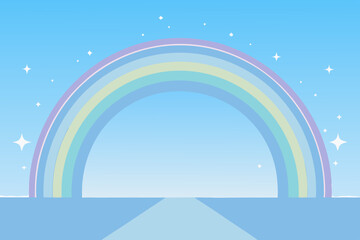 soft sky blue stage background thin glow peaceful calm minimalist vibe