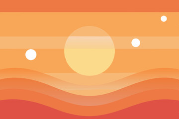 sunset orange coral premium warm sun gradient soft smooth clean elegant modern