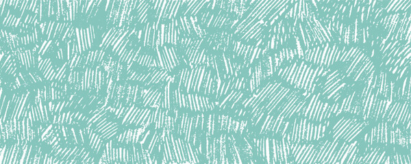 Pastel colored childish background with crayon texture. Green messy crosshatch. Organic vector sketch. Kid drawn grass bg.