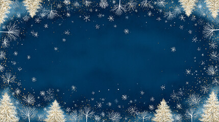 Winter Frame Background Wallpaper