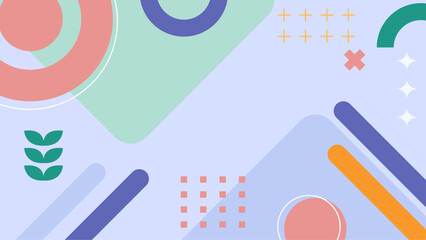 Abstract green design with pink and green shapes suitable for background, wallpaper, print design, packaging, and digital art projects.