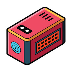 radio vector image on white background