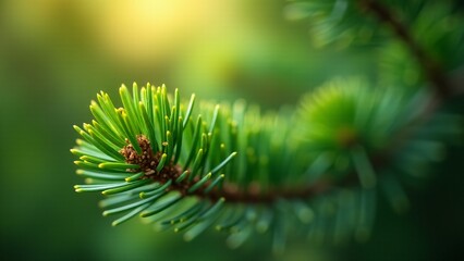 green pine needles