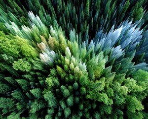 Abstract forest canopy