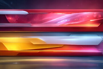 Fototapeta premium Abstract graphic design with vibrant colors and glowing effects