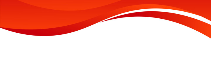 Abstract vector design featuring dynamic red and orange waves flowing across a white background, creating a bold, energetic, and modern visual layout.