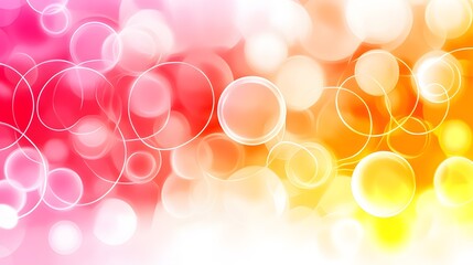 Abstract Colorful Bokeh Background with Circles and Lights
