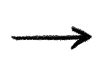 Arrow marker isolated vector mark hand draw.