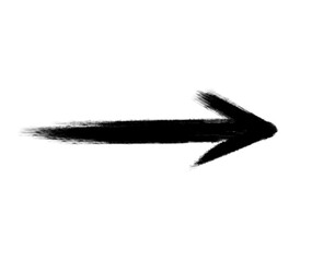 Arrow marker isolated vector mark hand draw.