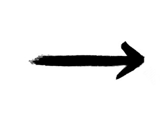 Arrow marker isolated vector mark hand draw.